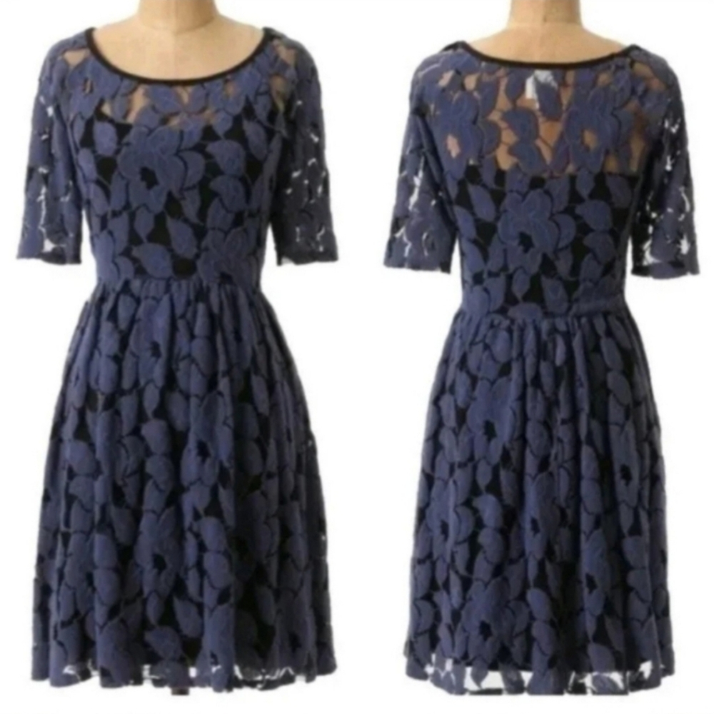 Anthropologie Wool Lace Dress